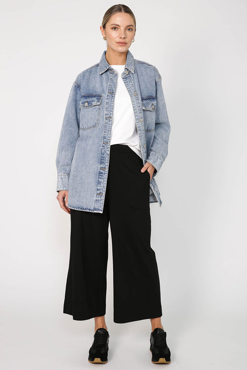 lever pant / black