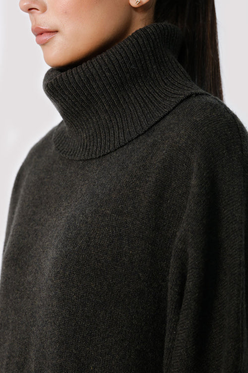sweeping tunic / olive