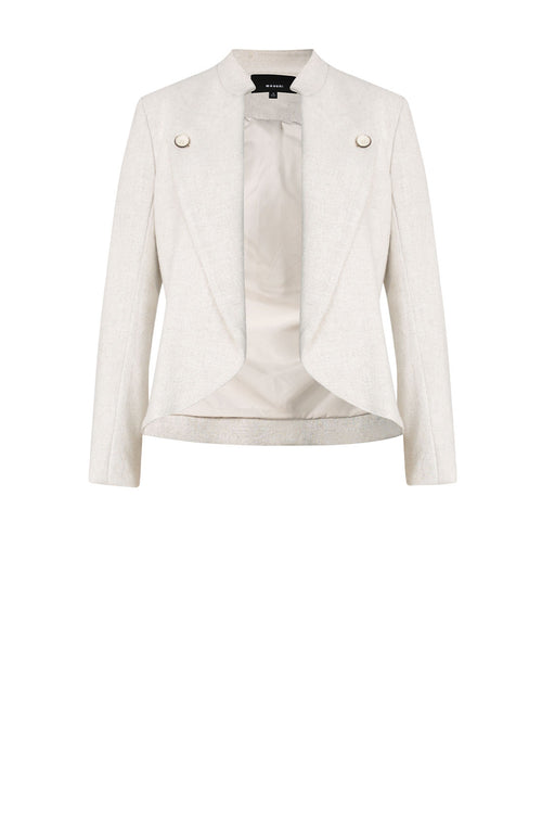 militant jacket / natural beige