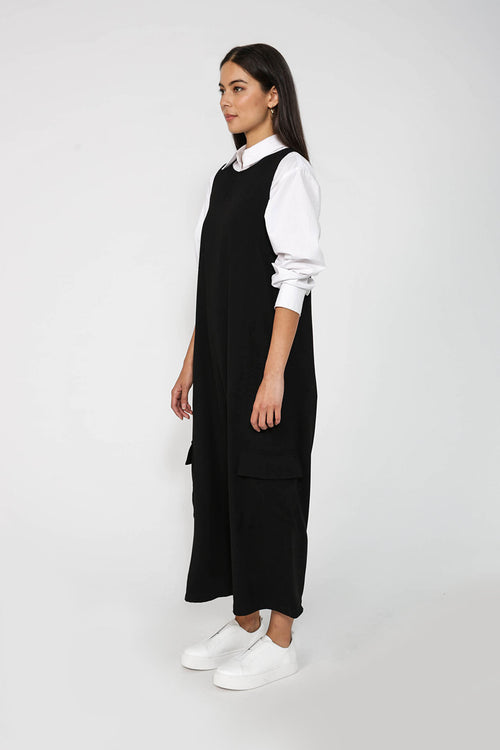 clique jumpsuit / black