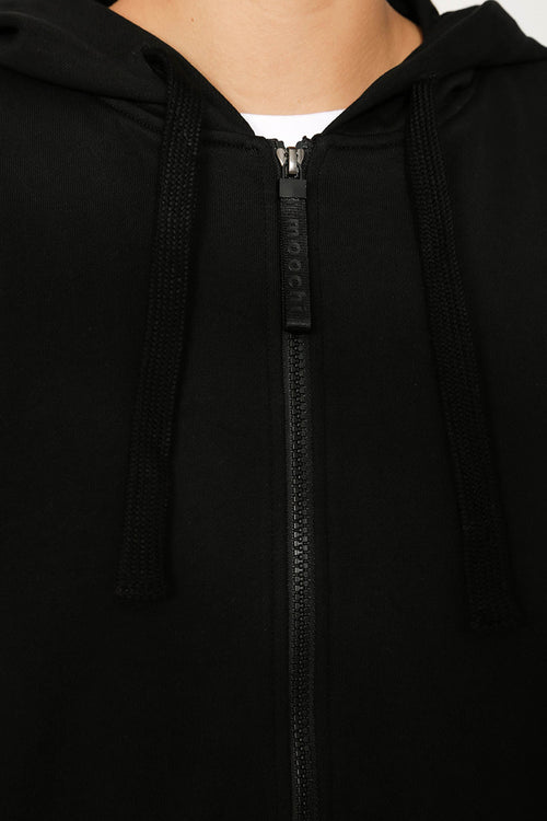 uptempo parka sweat / black