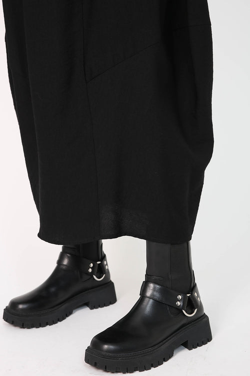 ember skirt / black crepe