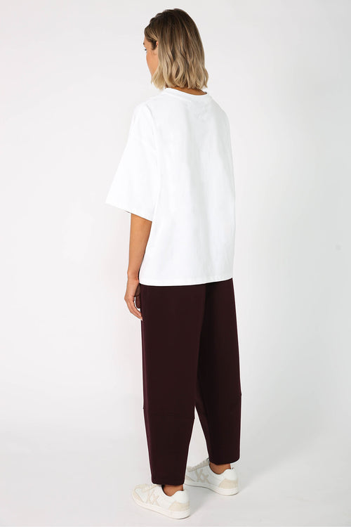 furthering ponti track pant / black forest