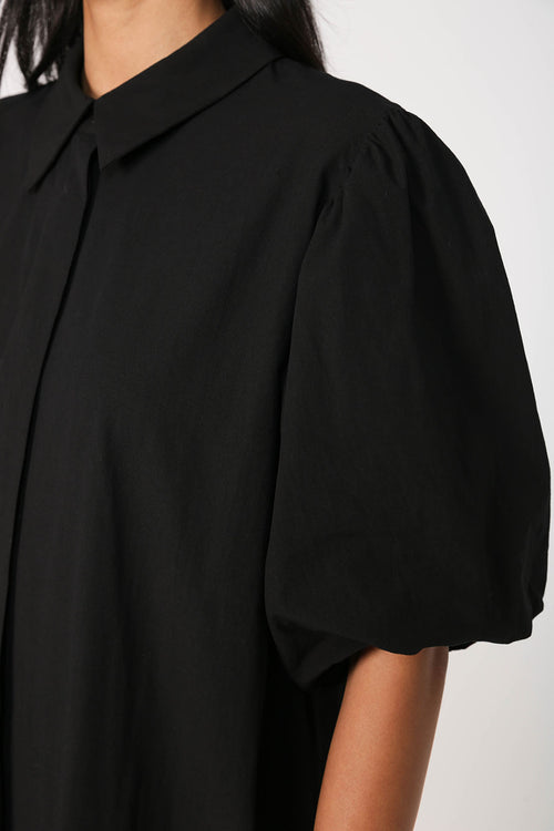adhere midi dress / black