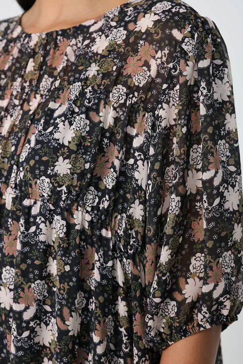 region dress / pink floral paisley