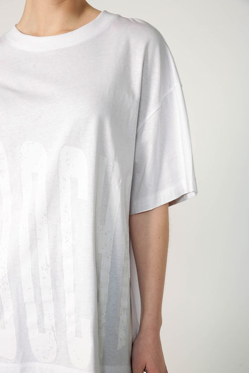 front runner print tee / white|white