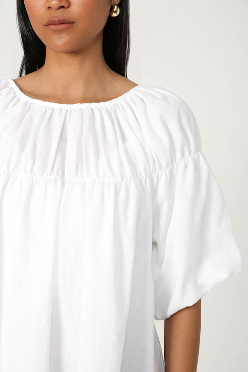 gallery short sleeve tee / white
