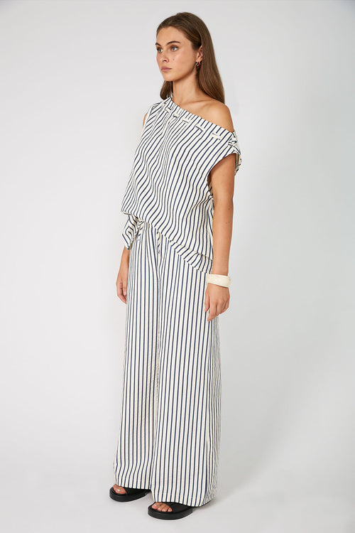 ranging pant / ivory|navy stripe