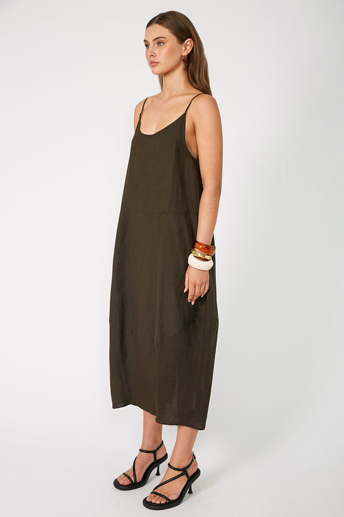 ember dress / deep green