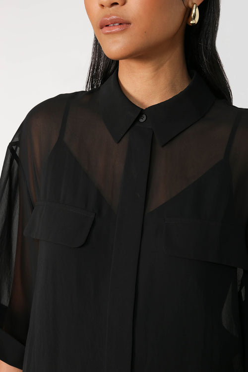 carve shirt / black