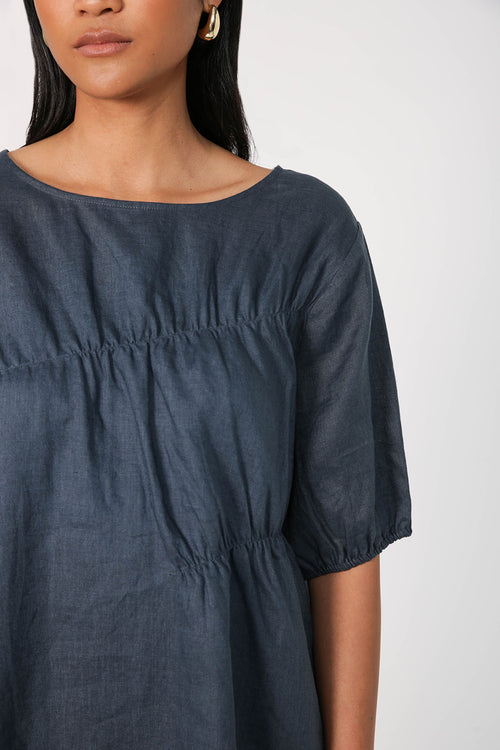notion tee / teal blue