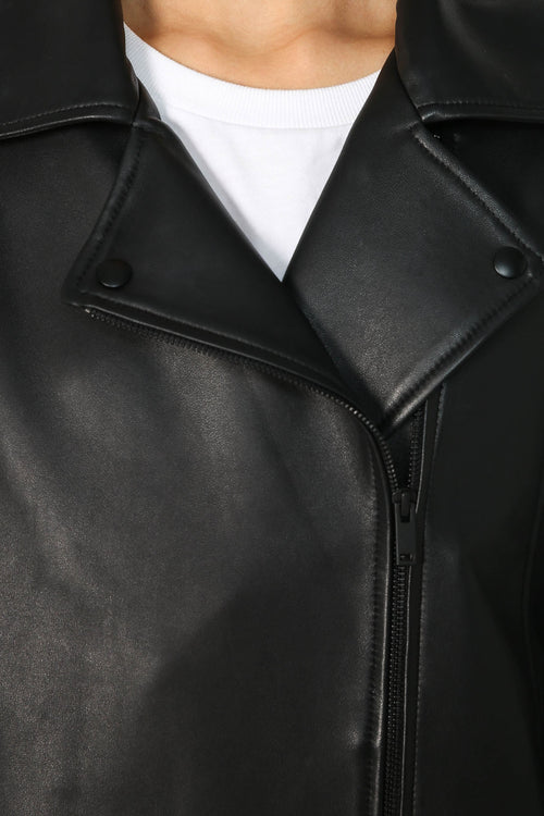 luxe moto jacket / black