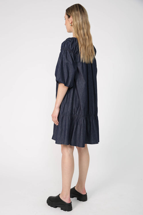 gallery dress / indigo blue