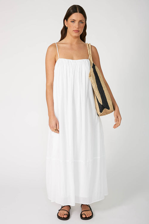 sway straw bag / black|natural stripe