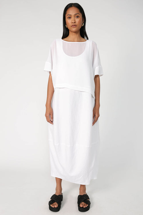 ahead dress / white