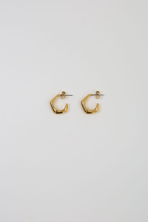 corner earring / gold