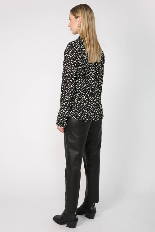 filament top / black|natural print