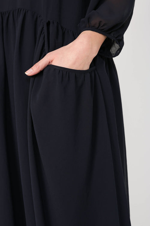 foundation dress / ink blue