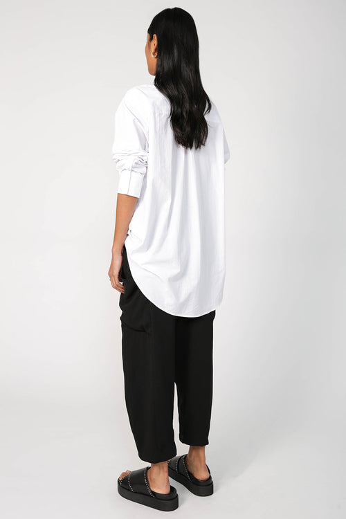 grid pant / black
