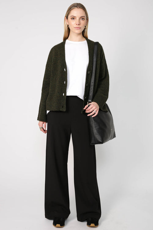 spoken cardi / dark green