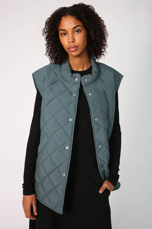 stride vest / teal blue