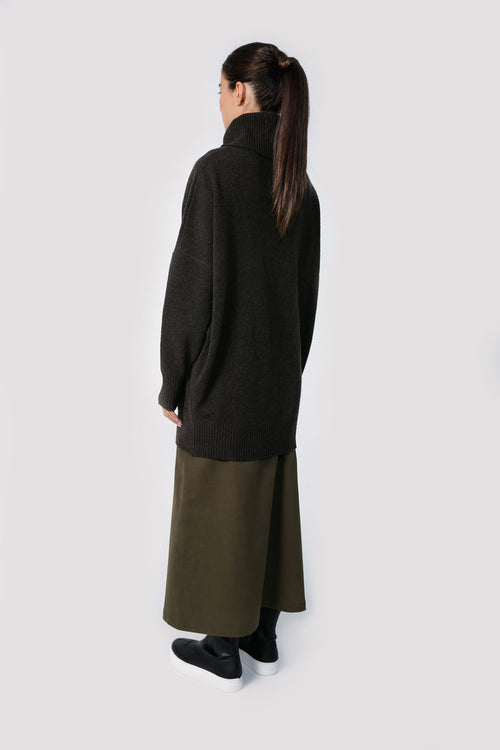 sweeping tunic / olive