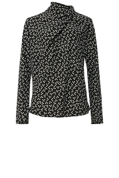 filament top / black|natural print