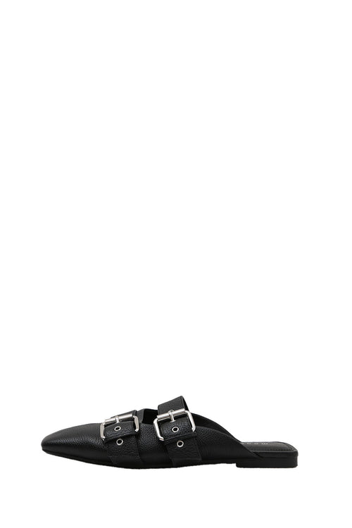 ballet buckle flat / black