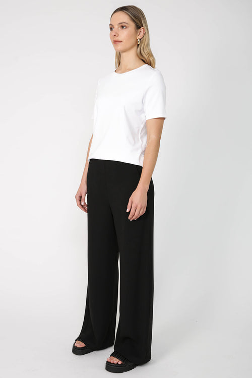 glowed pant / black crepe