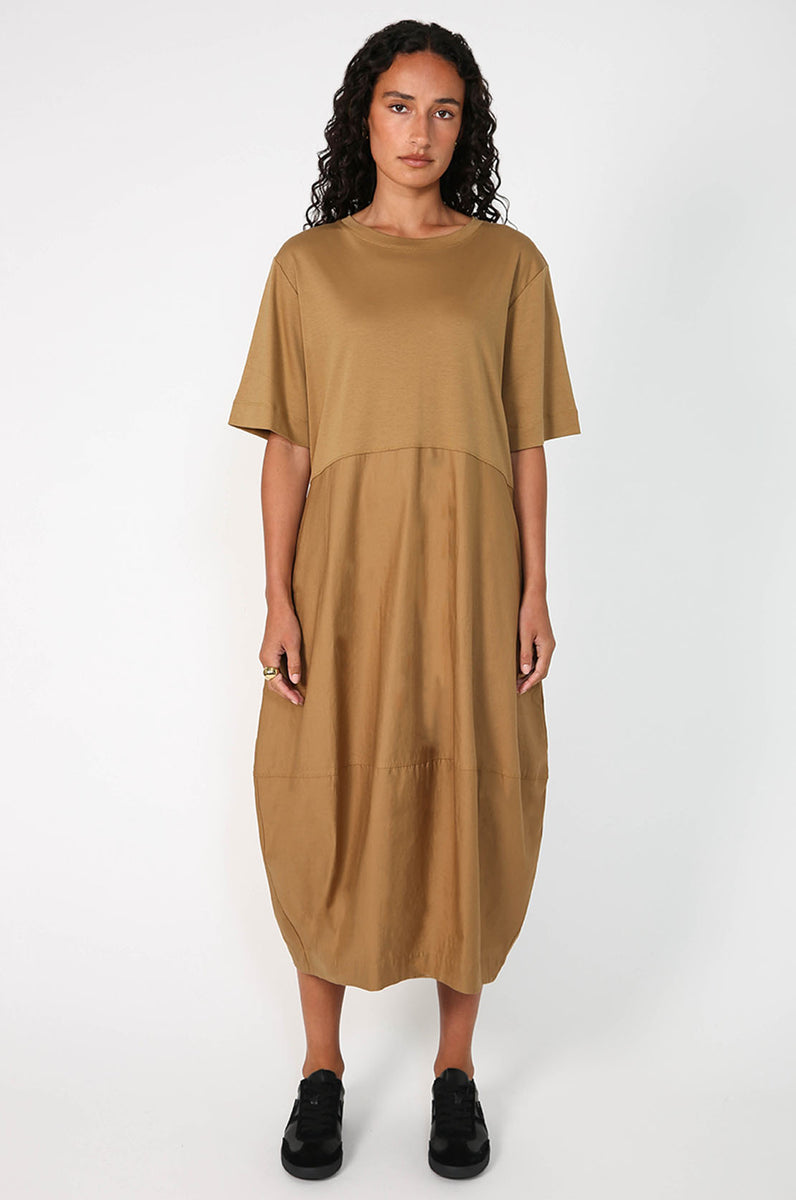 headspin dress / camel