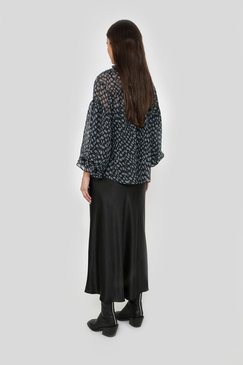 ruff shirt / black|grey spot