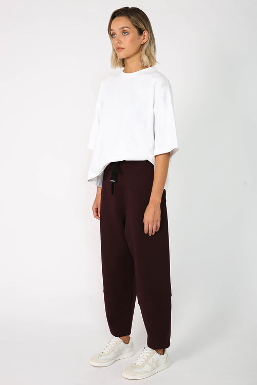 furthering ponti track pant / black forest