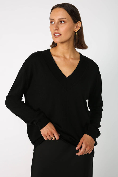 tune sweater / black