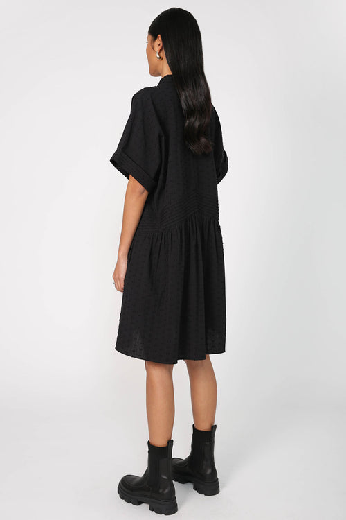 bevel dress / black