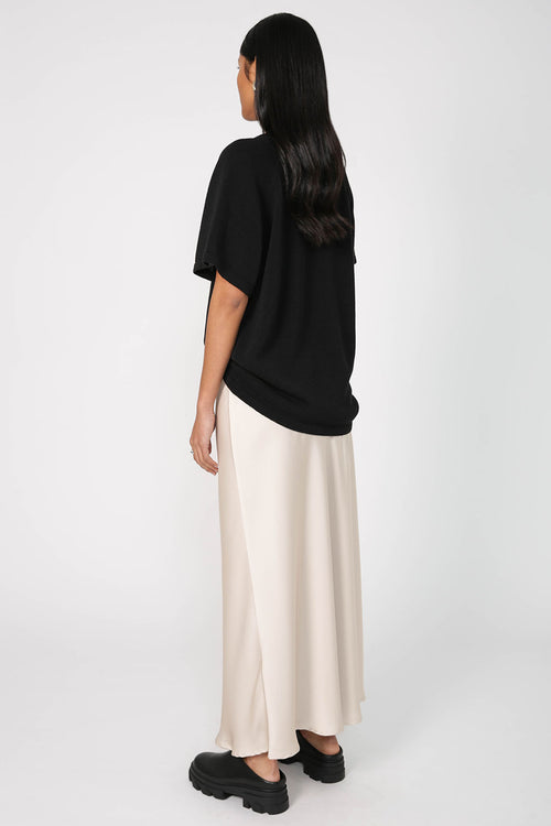 frame bias skirt / pearl natural