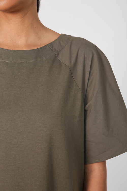taken dress / dark olive green