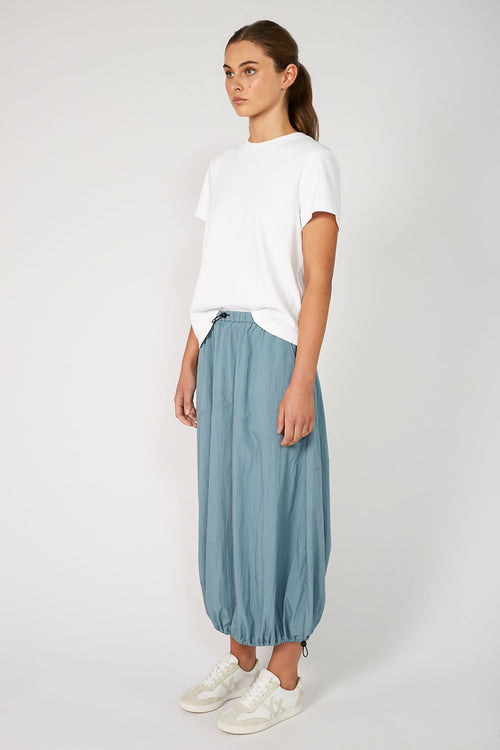 ash skirt / mineral blue