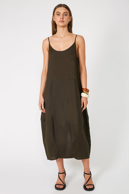 ember dress / deep green