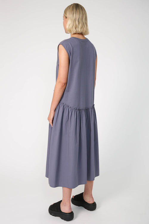 wandering dress / grey blue