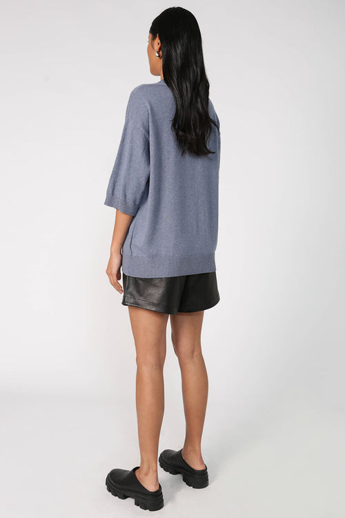 incite sweater / smokey blue marle