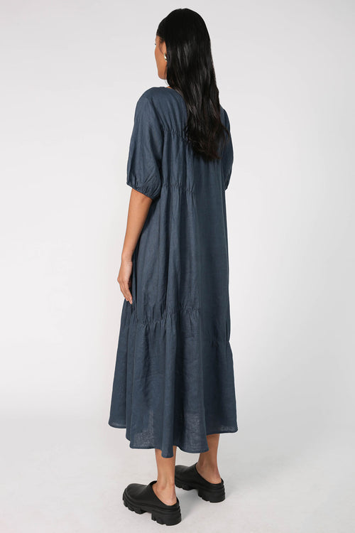 notion dress / teal blue