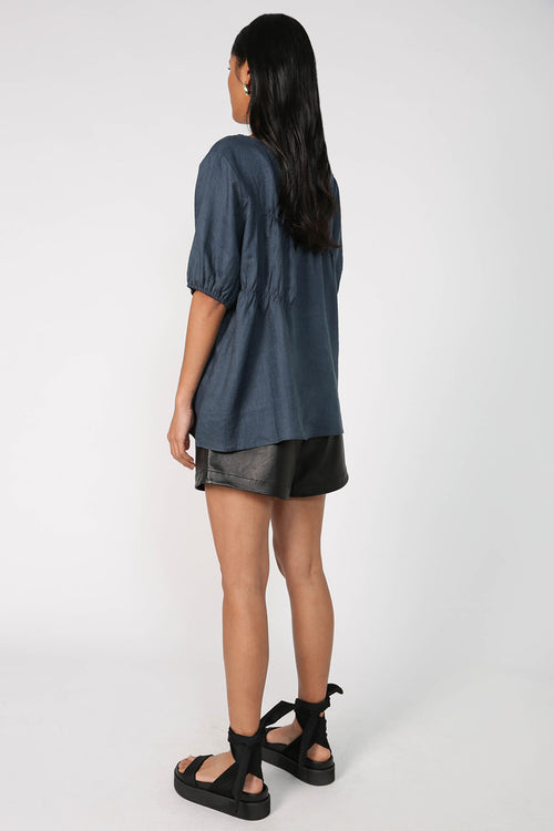 notion tee / teal blue