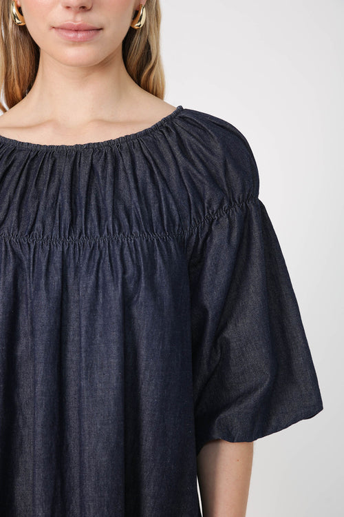 gallery dress / indigo blue