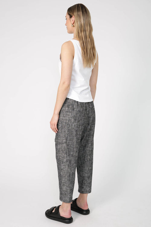 salute pant / black marle