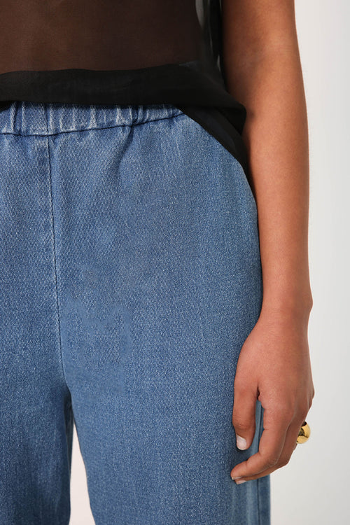 tip pant / mid blue denim