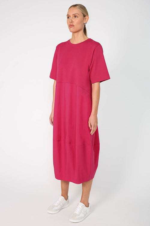 headspin dress / fuchsia pink