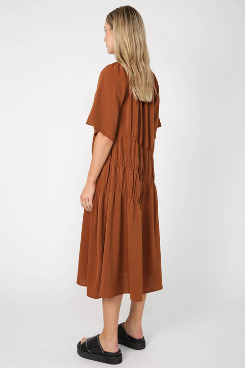 axel dress / ginger brown
