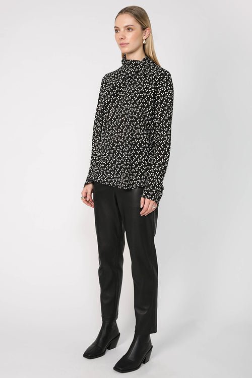 filament top / black|natural print