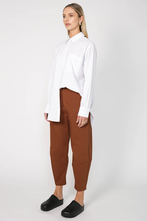 furthest pant / tan brown