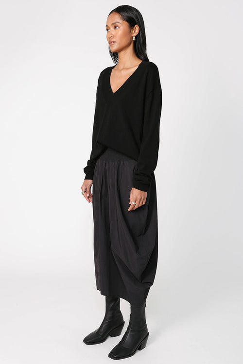 sphere skirt / black